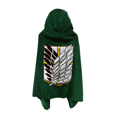 Wings of Liberty Survey Corps Attack on Titan Cape Blanket Otaku Shawl Blanket Anime Blanket Lunch Break Nap - Korvel