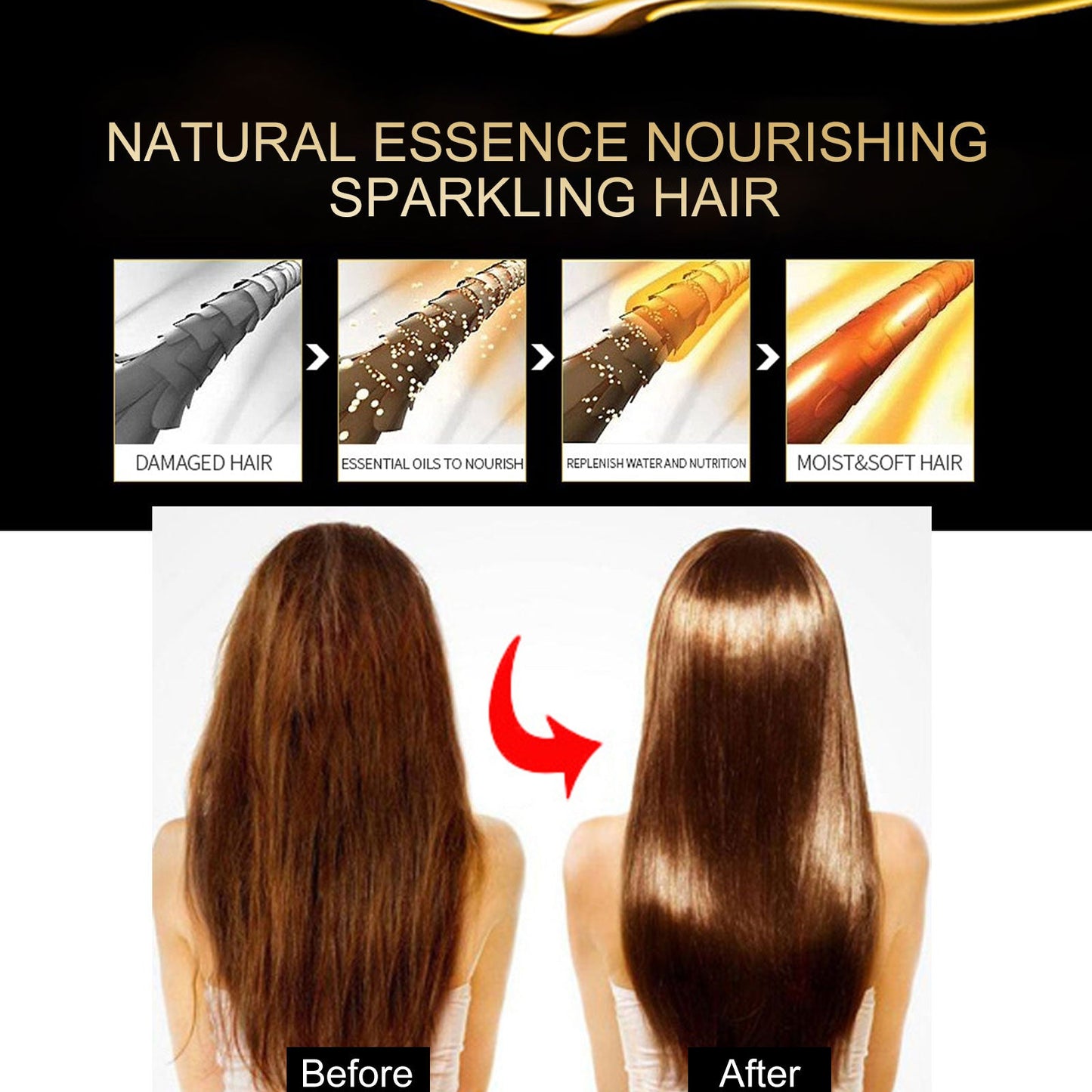 Smooth Shampoo Cocoa Butter Shampoo Conditioner Clean Smooth Hair Moisturizing Hair Treatment - Korvel