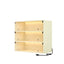 Elegant Off White LED Light Shoe Box with Glass Doors
