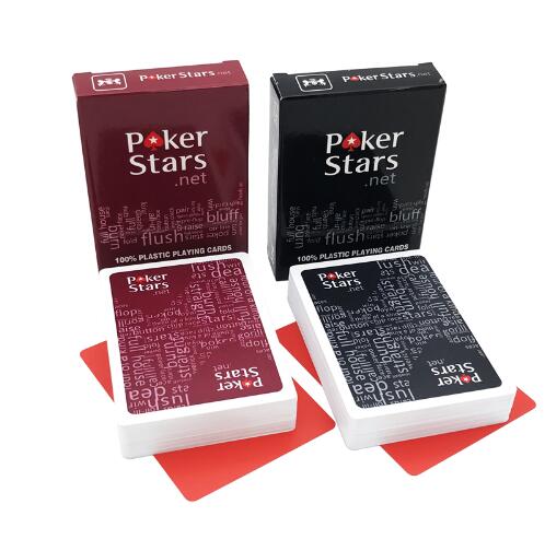 2 Sets/Lot Texas Hold'em Plastic playing card game poker - Korvel