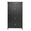 Armoire de rangement de salle de bain noire élégante avec étagère réglable