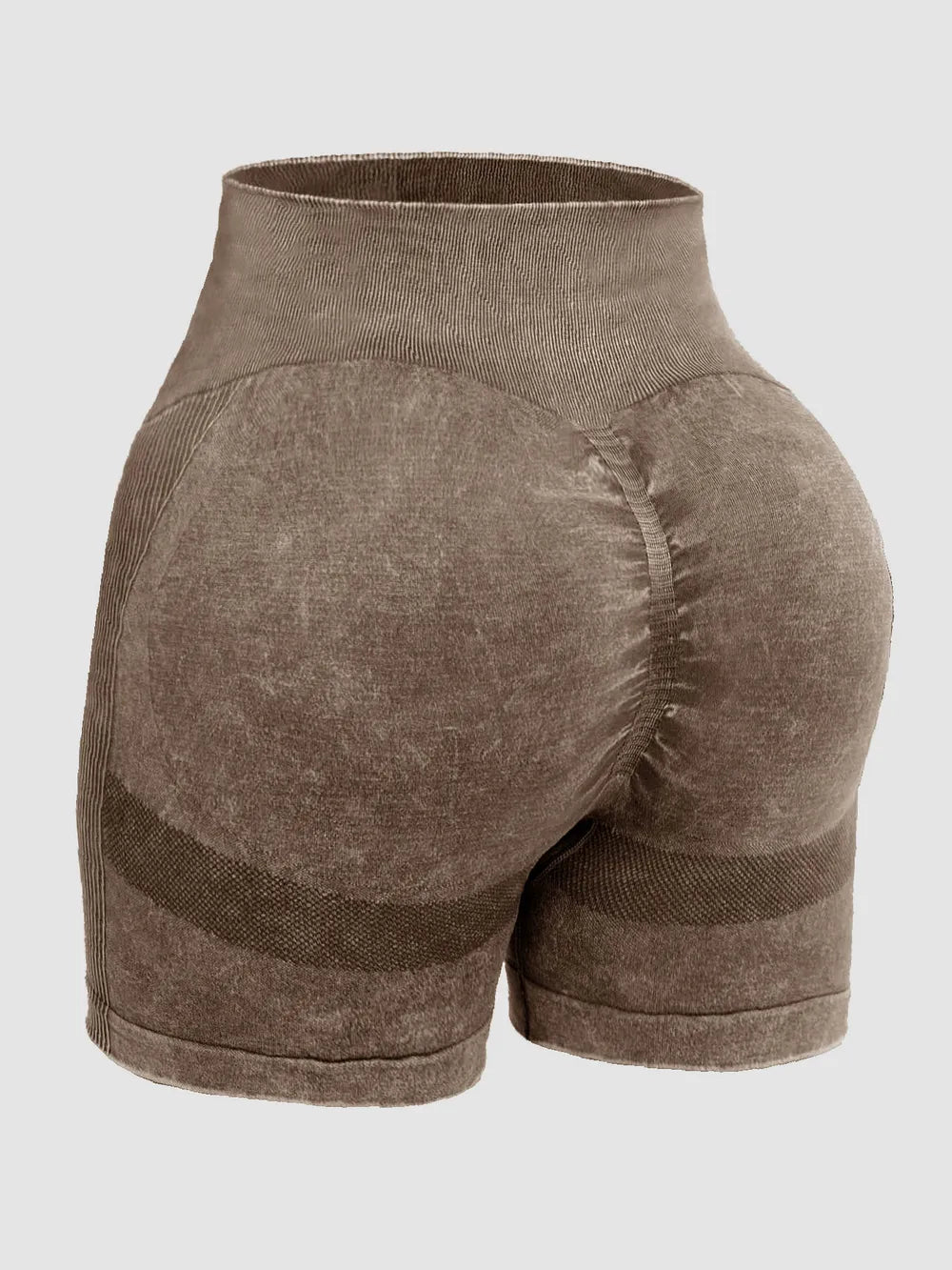 Shorts Actifs Taille Haute Lavés