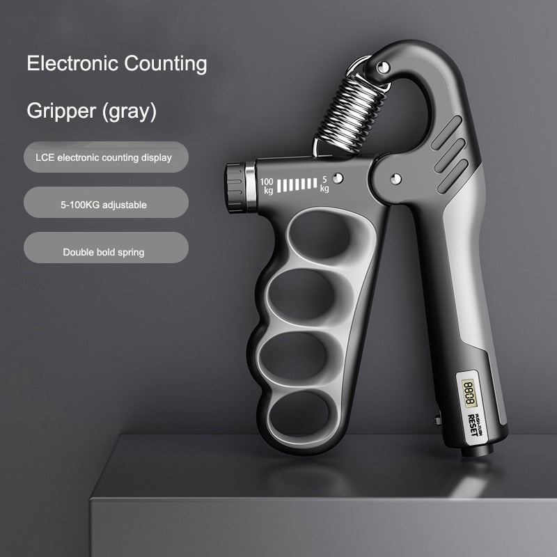 Adjustable Grip Strength Gauge Counting Type Spring Grip Strength Gauge Handshake Holder - Korvel