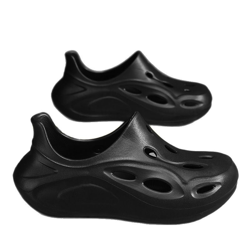 Soft soled toe hole slippers with simple breathable and comfortable fit for beach sandals - Korvel