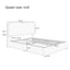 Hydraulic Storage Bed with RGB LED Lights and Bluetooth Speaker