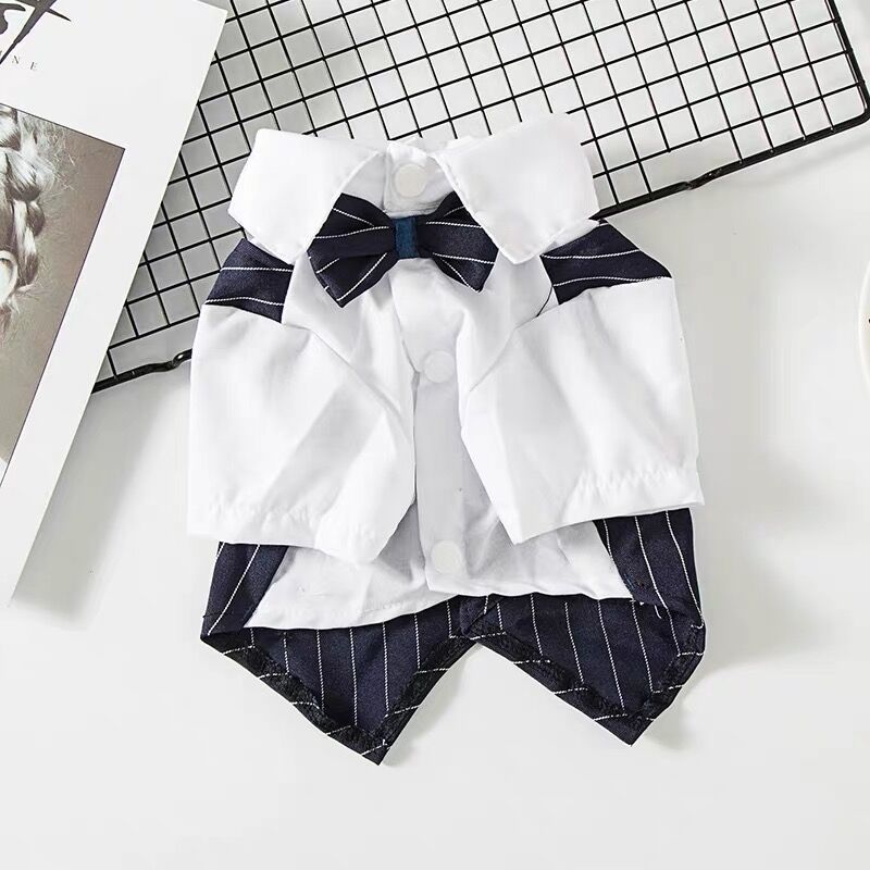 Pet Dog Suit Summer Thin Teddy Suit Shirt Suit Wedding Dress Dog Cat Spring Summer Clothes - Korvel