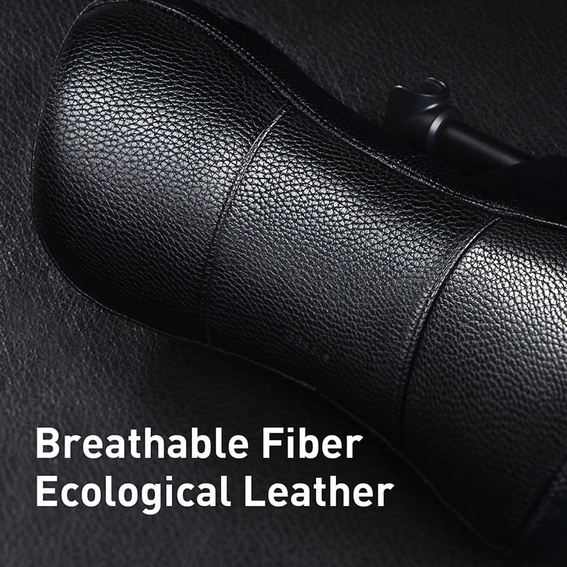 Baseus Adjustable PU Leather Car Neck Pillow with Memory Foam
