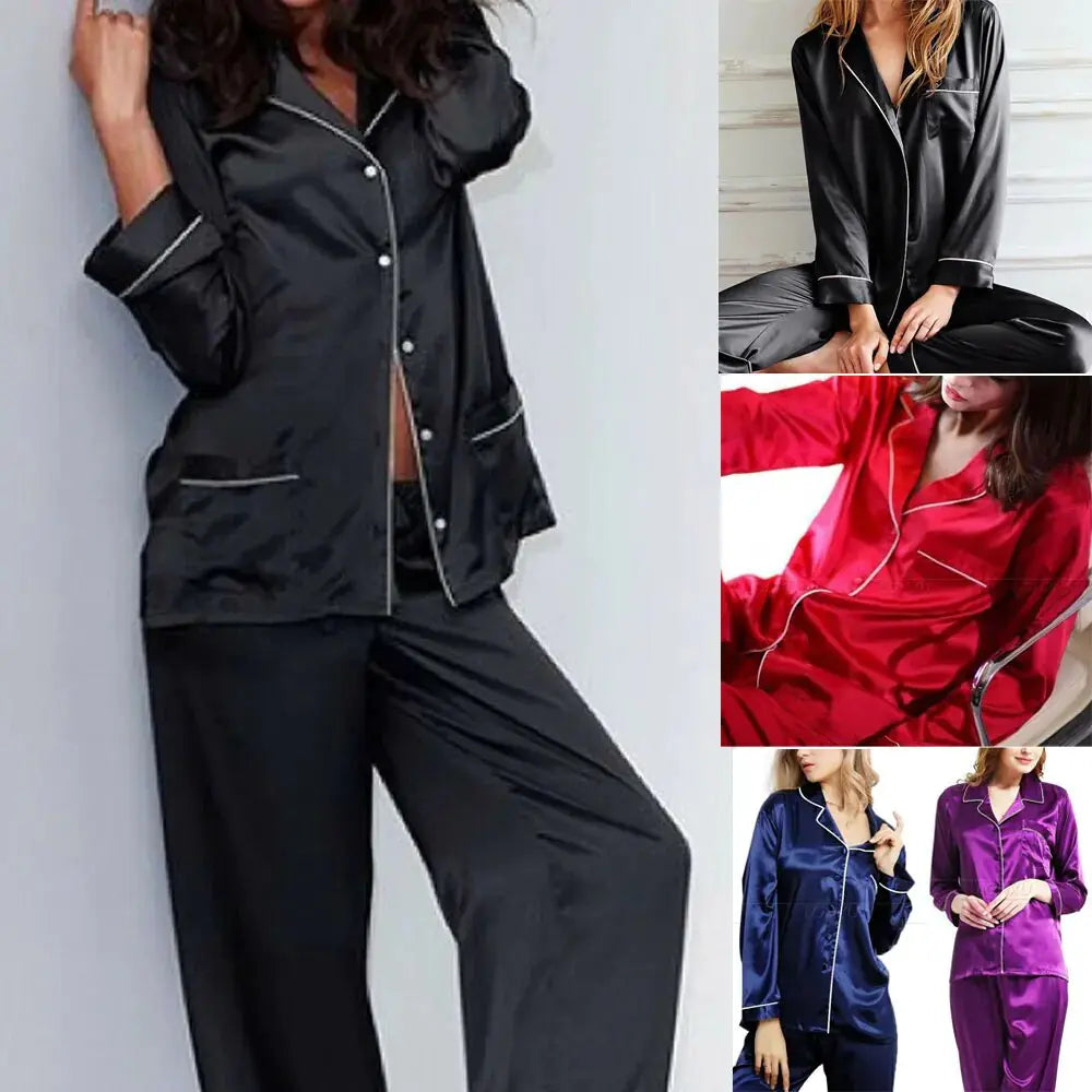 Elegant Women's Satin Pajamas Set for Ultimate Comfort