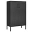 Armoire de rangement en acier premium avec portes doubles et partitions mobiles