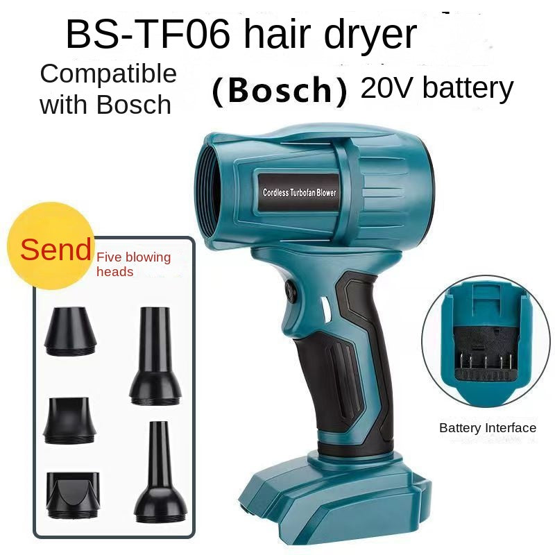 Mini Brushless High-Power Lithium Electric Blower Fan Wireless Dust Blowing Gun Compatible with Makita Dewalt Etc. - Korvel