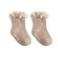 Korean Style Baby Socks with Floral Lace