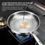German uncoated pure titanium frying pan with fish - scale hammer pattern. Non - stick, ideal for household steak frying, a piec - Korvel