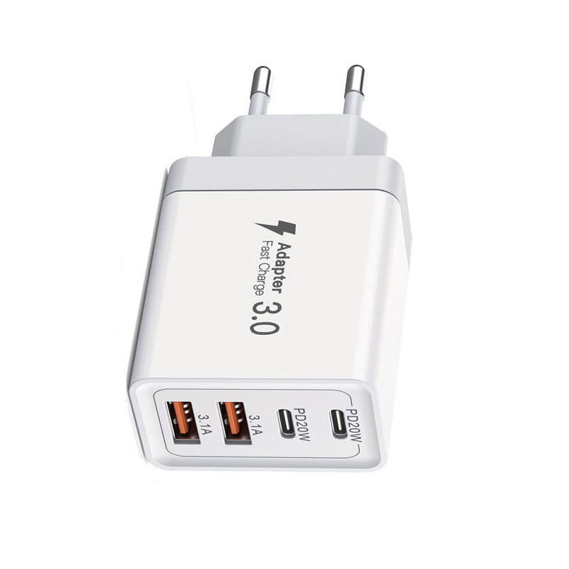 40W Multi-Port Fast Charging Adapter for Mobile Devices