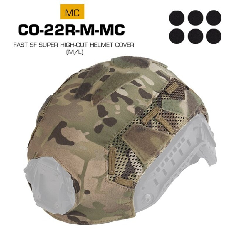 Housse de casque camouflage FAST SF Ultra-haut (Moyen)