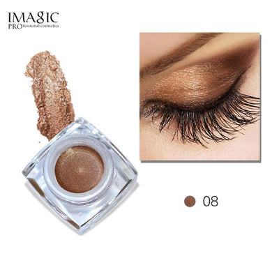 IMAGIC Gel Eyeshadow Cream Waterproof Long Lasting Shimmer Glow 12 Colors - Korvel
