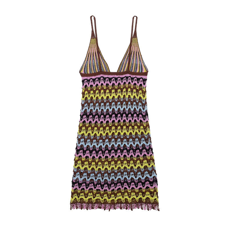 Sexy Backless Knitted DressStyle Fashion Women's Dress - Korvel
