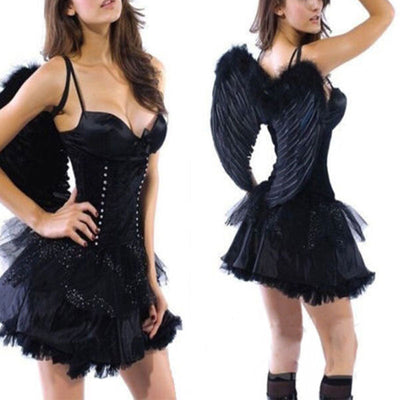 Elegant Feather Angel Wings Costume for Adults