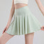 Tennis skirt women's yoga white badminton pleated skirt quick drying anti glare half skirt - Korvel