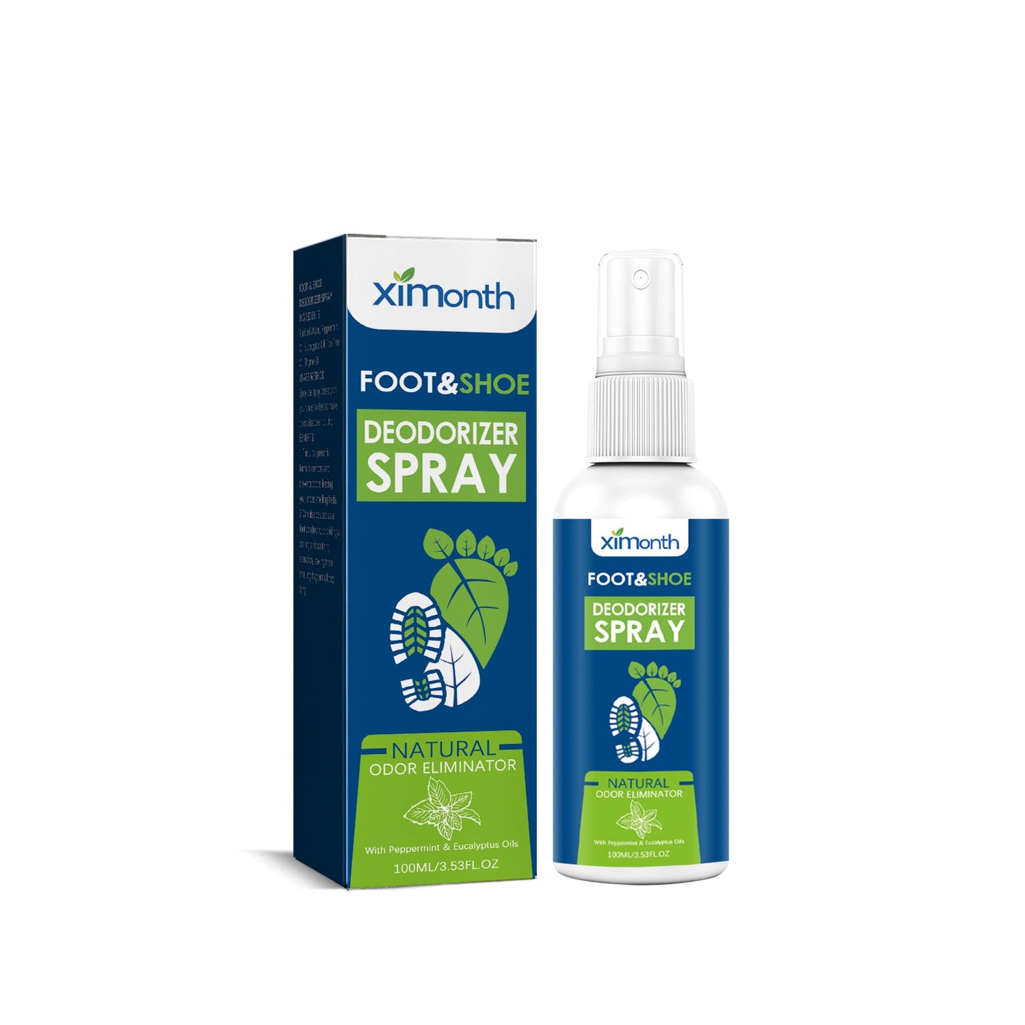Foot Deodorant Reliever Sweat, Odor, Itchy, Dry Foot Deodorant Treatment Spray - Korvel