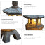Solar-Powered Zen Garden Decor: Pagoda Lanterns & Statues - Korvel
