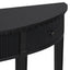 U-Style Distinctive Features of Pine Veneer Console Table with Vertical Stripe Drawer Fronts and Four Legs - Korvel