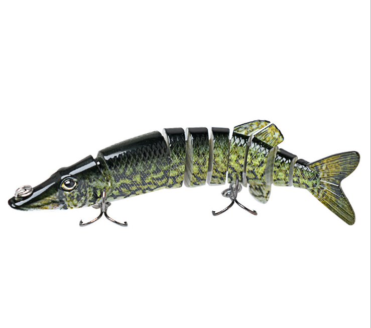 TREHOOK 10cm/12.5cm Leurres à Brochet Multi-Articulés