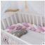 Coussin de Bumper de Lit Braid Knot pour Bébé de 100 cm Premium