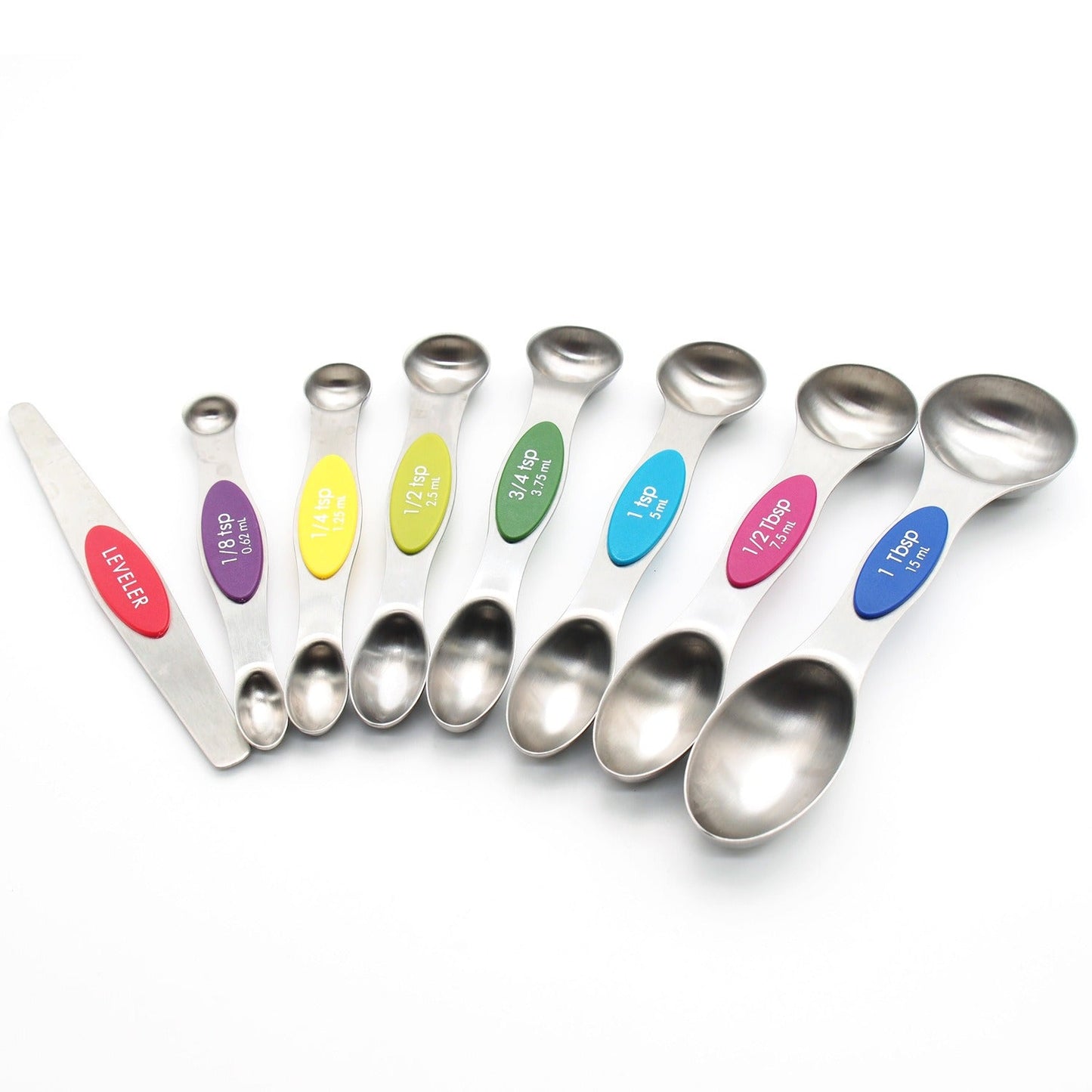 Magnetic Double Head Measuring Spoon Set - 9 Pieces