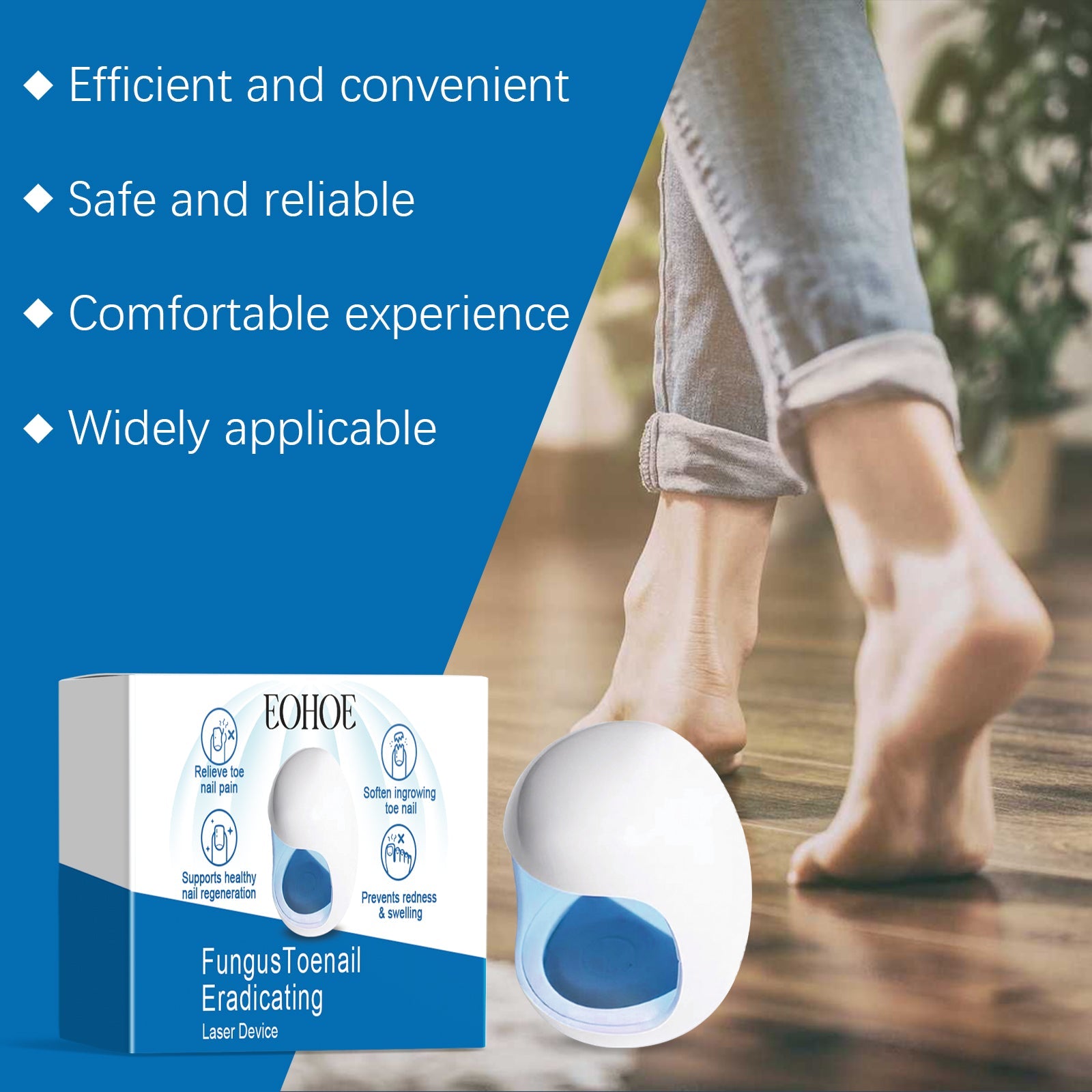 Toenail Care Hand Nail Cleaning Care Strong Gentle Repair Damaged Nails Care Device - Korvel