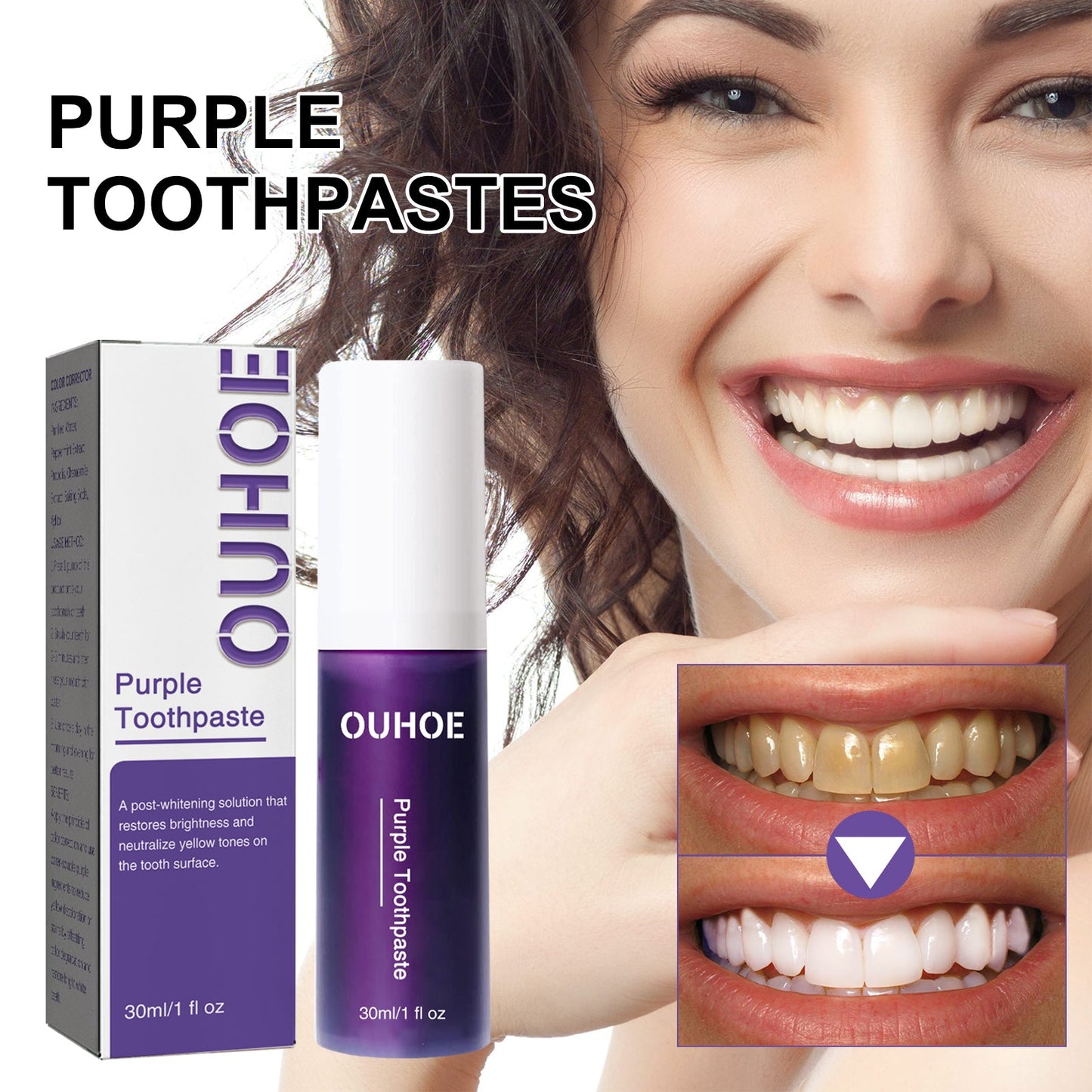 Premium Purple Whitening Toothpaste for Bright Smiles