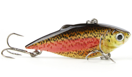 Mmlong 2.5/8.6g Vib Crankbait Lifelike Fishing Lure  Slow Sinking Hard Fish Wobbler Pes - Korvel