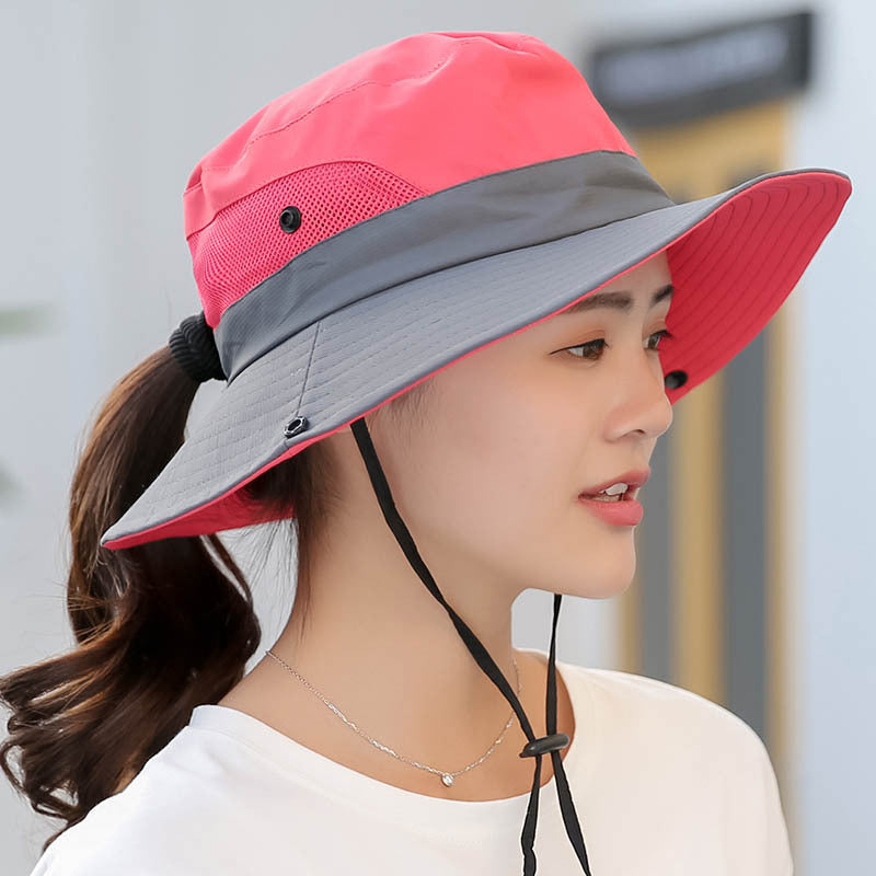 Couple Sun Hat Summer Men And Women Outdoor Sports Fisherman Hat Female Sun Hat Sun Hat Travel Mountaineering Travel Hat - Korvel