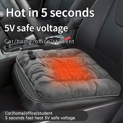 45X45cm USB Heating 3-speed Thermostat Cushion Office Sedentary Car Home Dual-use Winter Warm Physiotherapy Electric Heating Pad - Korvel