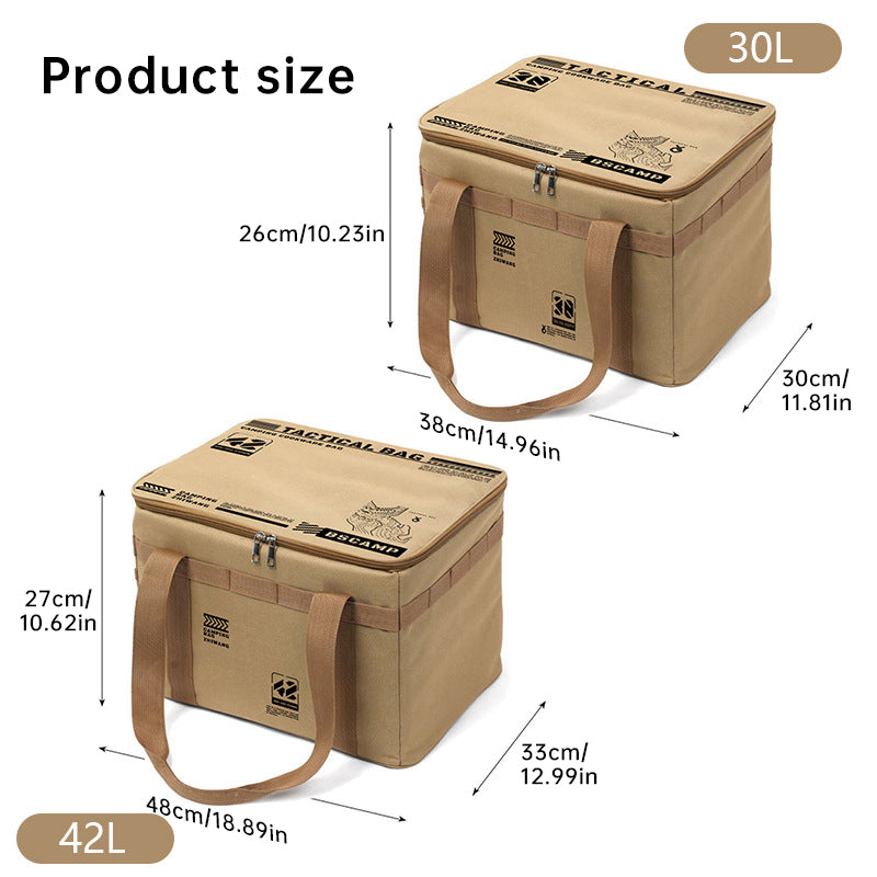 Outdoor storage bag, large - capacity foldable storage box, camping gear for picnic, portable, water - resistant - Korvel