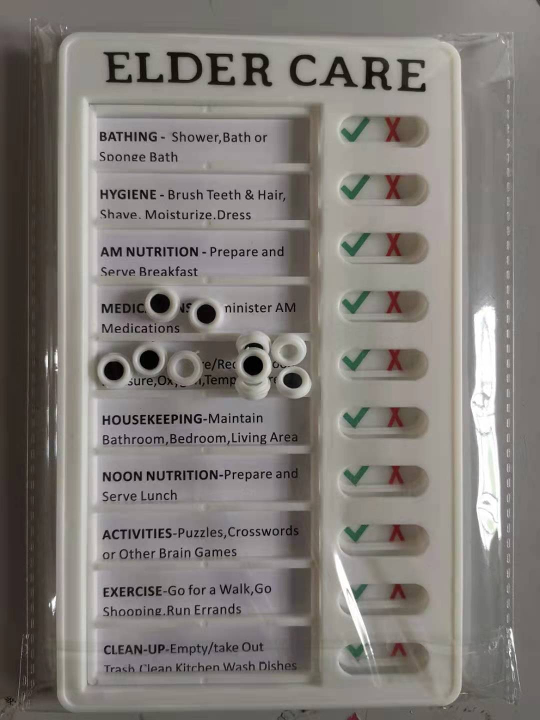 Tableau de Checklist Mémo en Plastique Premium