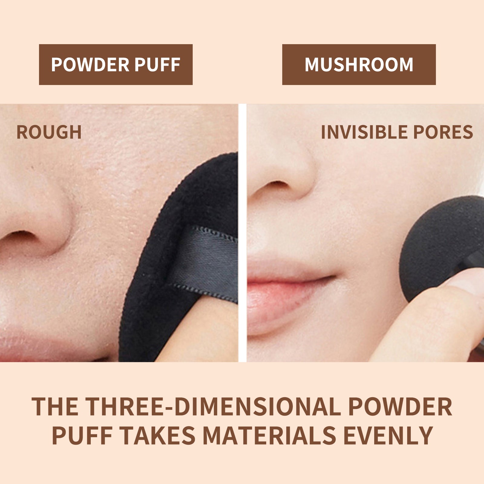 Mushroom Head Air Cushion, Concealer Natural Moisturizing, Brightening And Long-lasting Foundation - Korvel