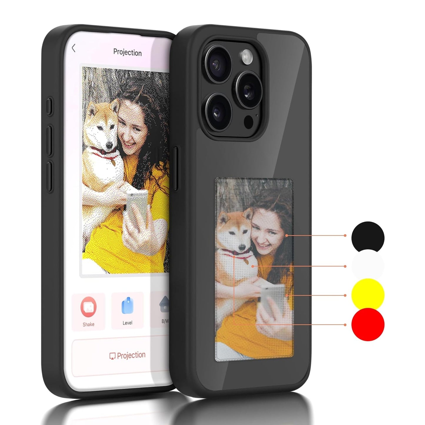 Funda para teléfono con proyección de pantalla personalizable para iPhone