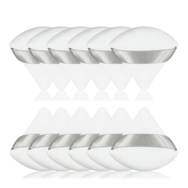 Puff à Poudre Sec Triangle - Outil de Maquillage Premium