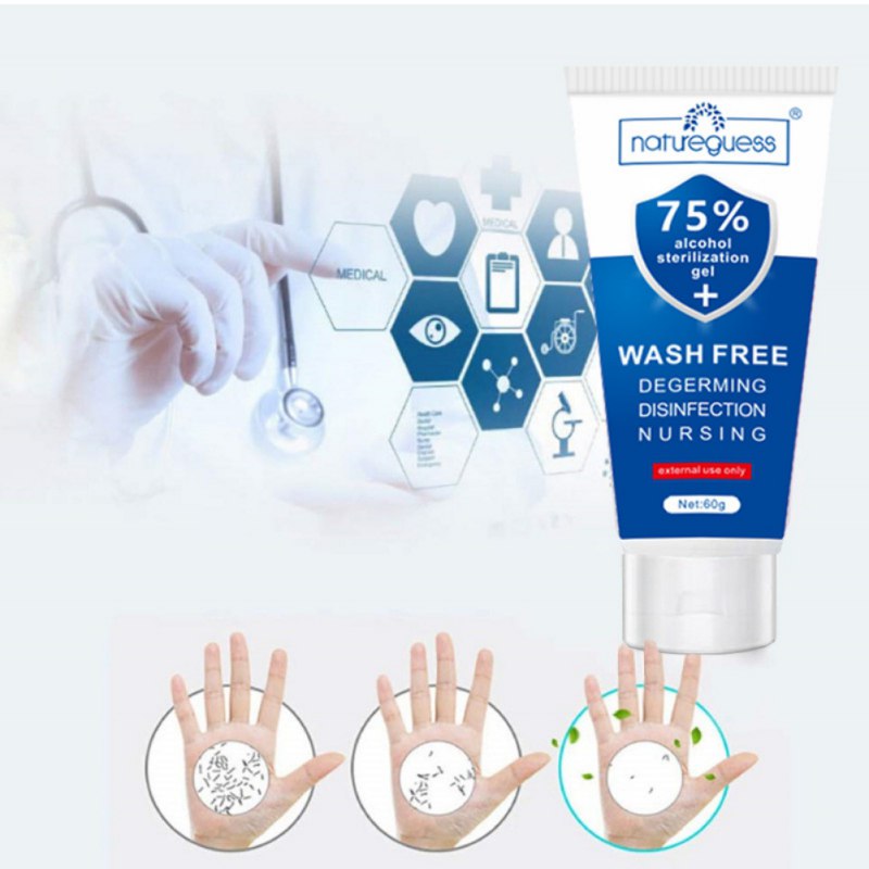Portable Hand Sanitizer Gel - Moisturizing & Convenient