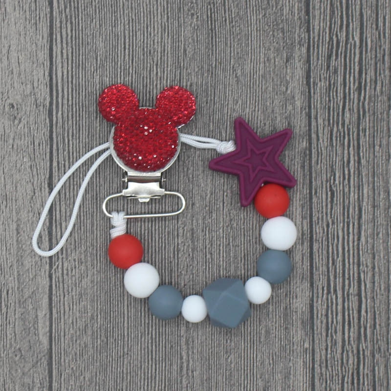 Silicone Beads Pacifier Clip for Infants and Toddlers