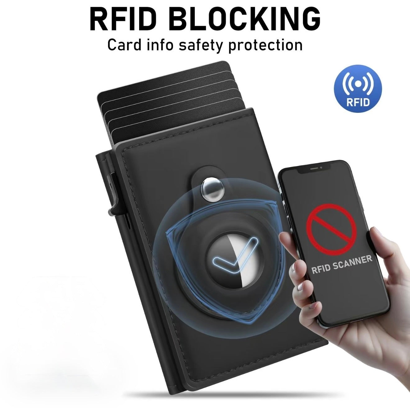 SlimGuard RFID Wallet - Minimalist Design & Security