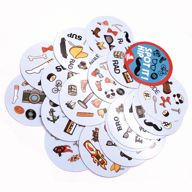 New 4 Version Spot Game it Spot Card Board Game Kids Gift with Metal Box - Korvel