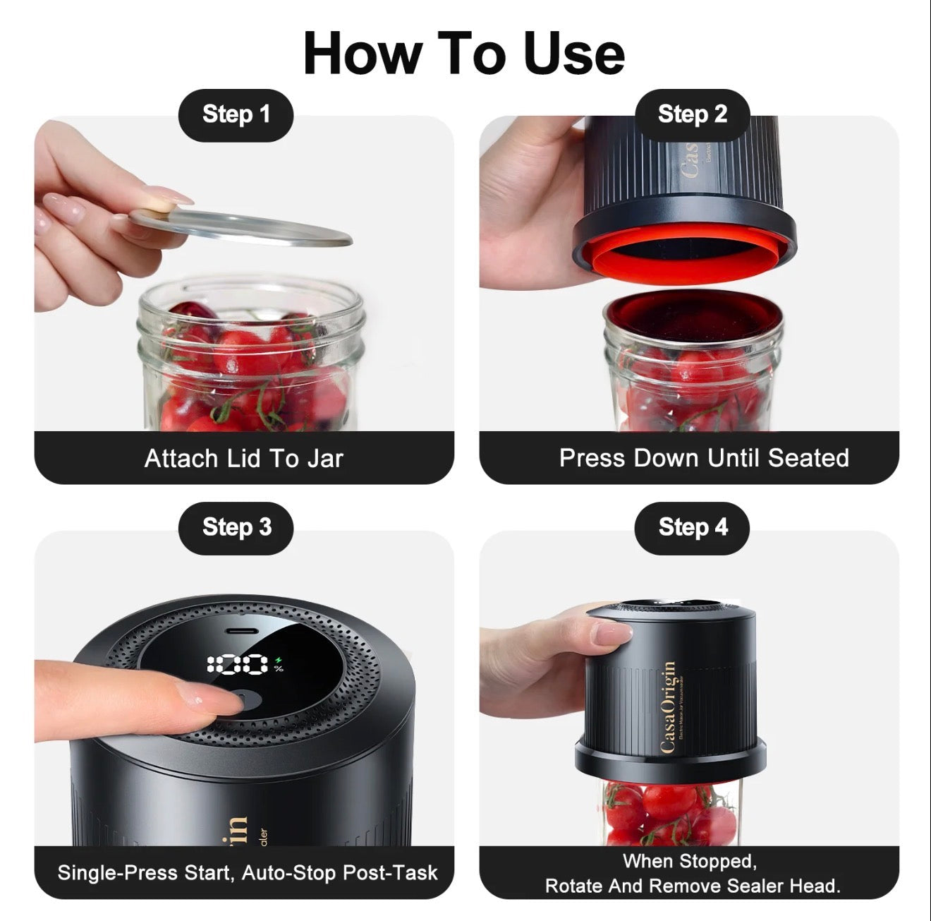 FreshSeal Jar System for Efficient Food Storage
