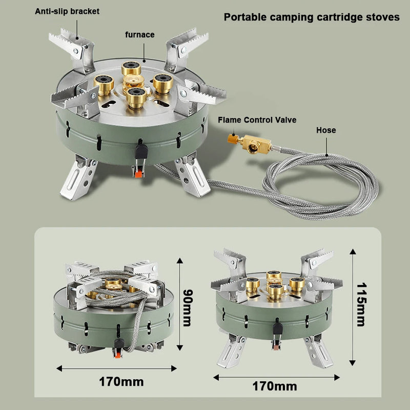 High-Power Portable Foldable Gas Stove for Camping & Hiking