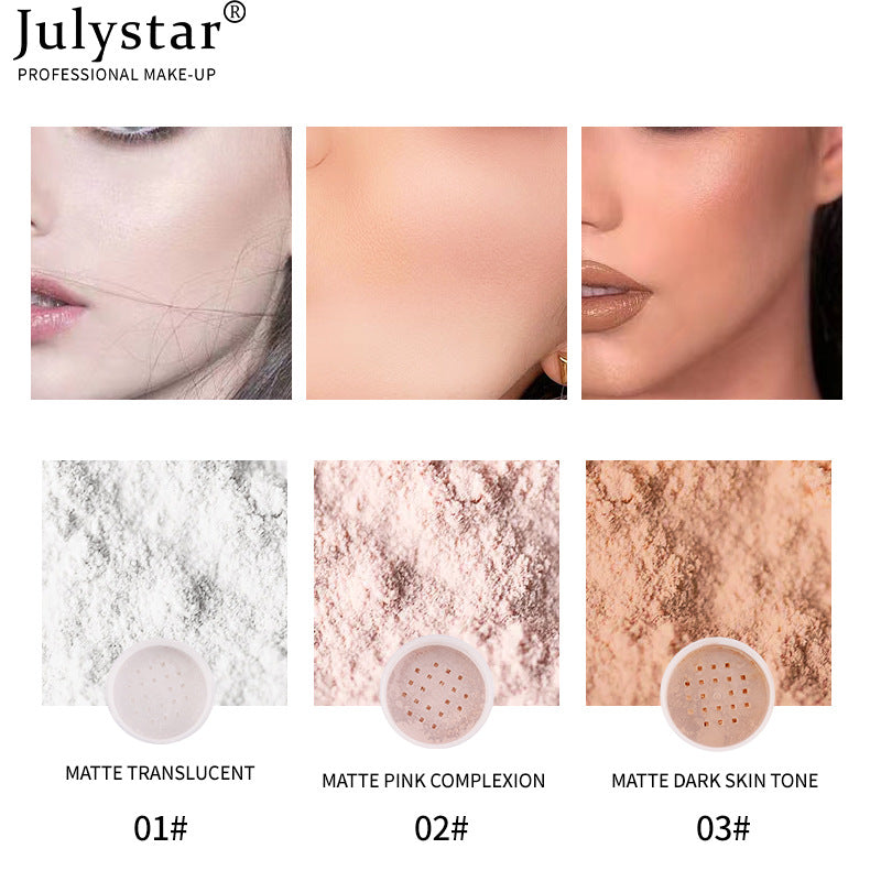Light Nude Concealer Face Repairing Matte Honey Powder Waterproof Sweat Proof Makeup Setting Powder - Korvel
