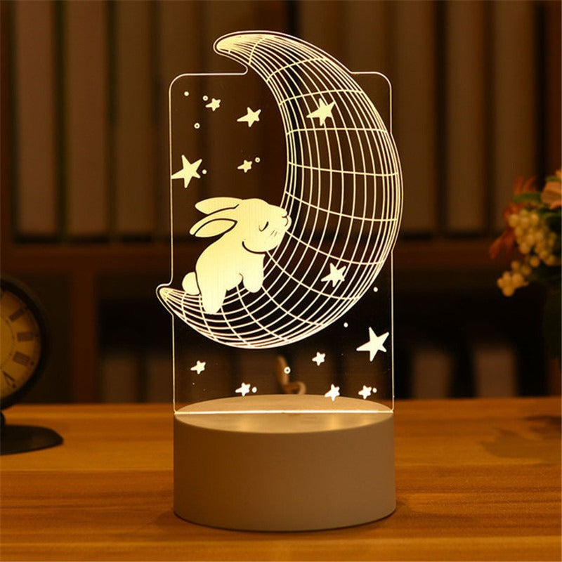 3D LED Night Light - Creative Table Lamp for All Occasions