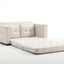 Canapé-lit futon convertible 3 plis - Gris foncé, Gris clair et Beige