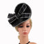 Hemp top hat black white diamond headband - Korvel
