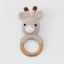 Carving Name Baby Soothing Bell Newborn Gift Bath Gift Knitted Cartoon Doll - Korvel