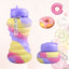 Donut Folding Silicone Water Bottle - Portable & Eco-Friendly